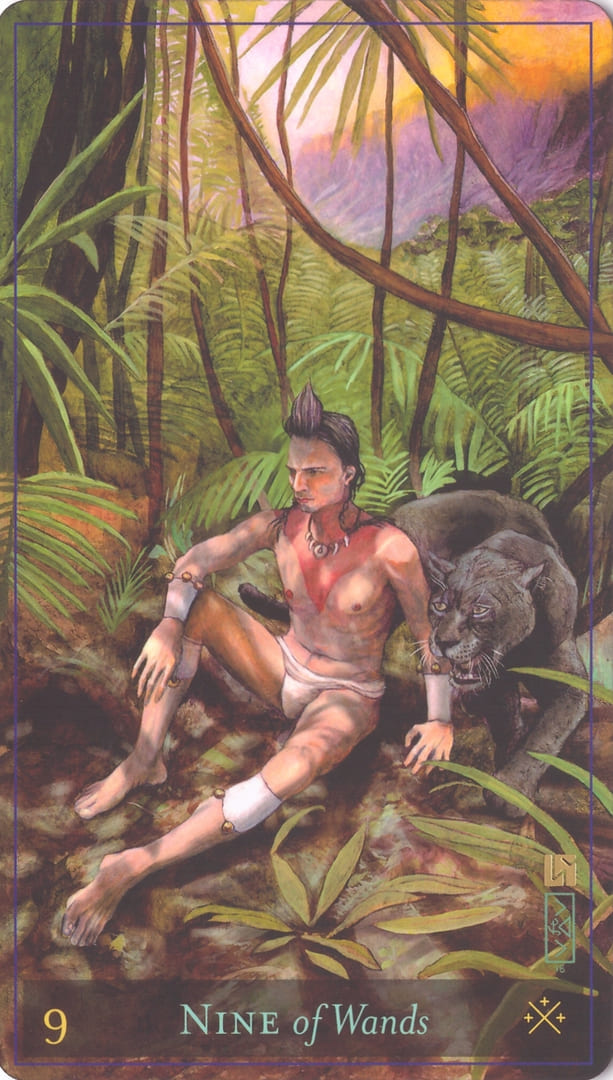 Nine of Wands — Divine Masculine Tarot
