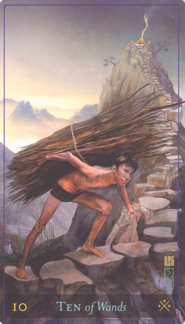 Ten of Wands — Divine Masculine Tarot