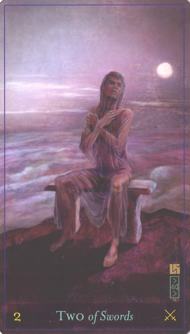 Two of Swords — Divine Masculine Tarot
