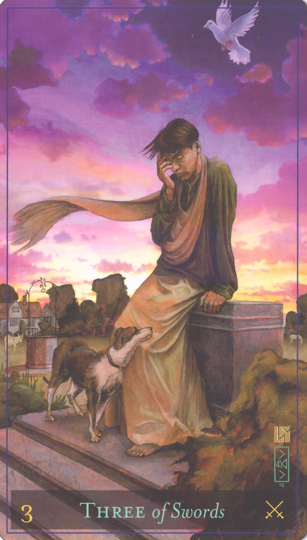Three of Swords — Divine Masculine Tarot