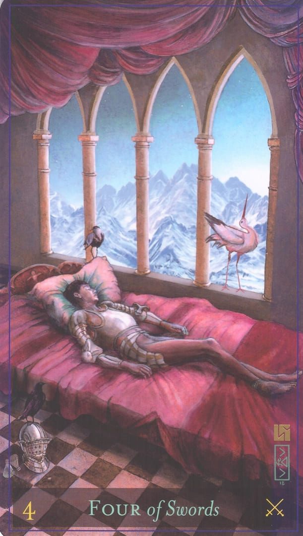 Four of Swords — Divine Masculine Tarot