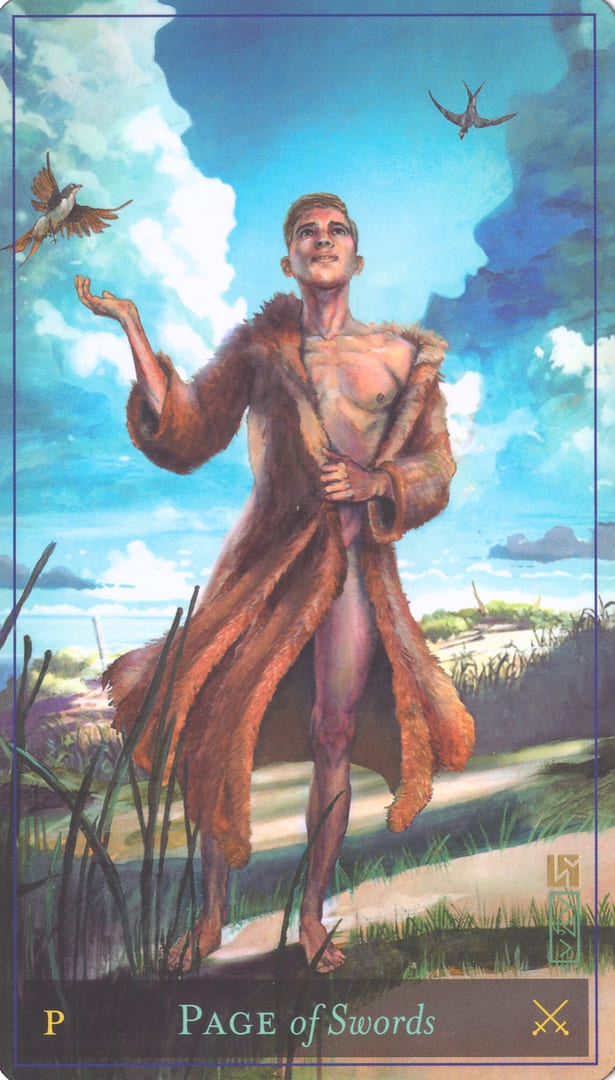 Page of Swords — Divine Masculine Tarot