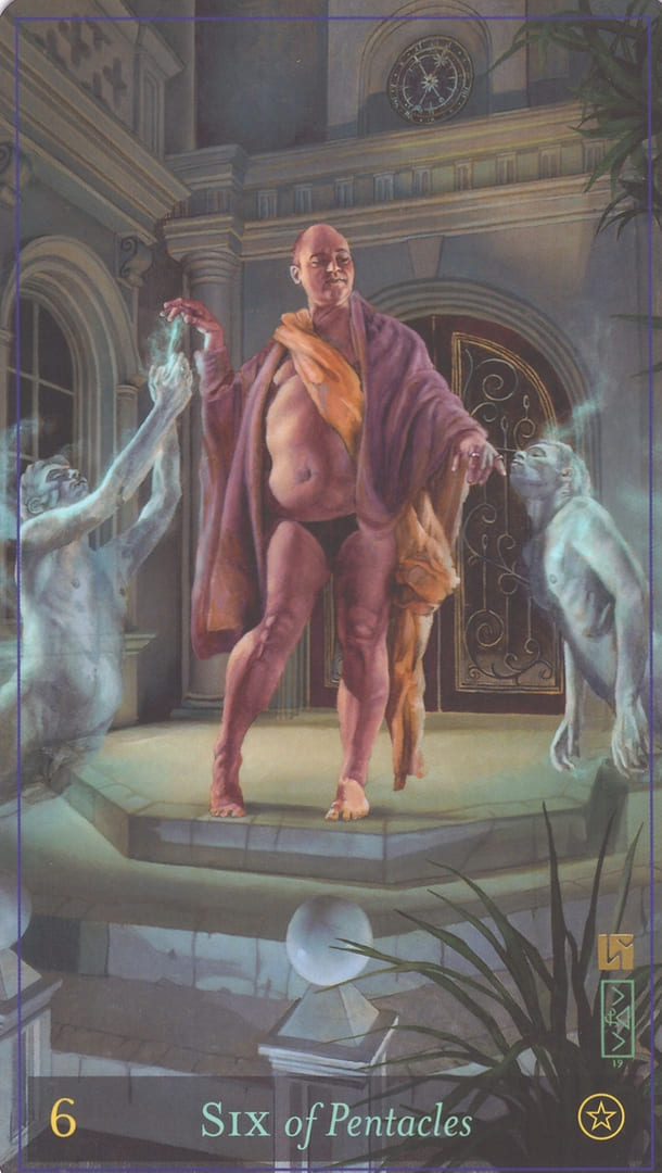 Six of Pentacles — Divine Masculine Tarot