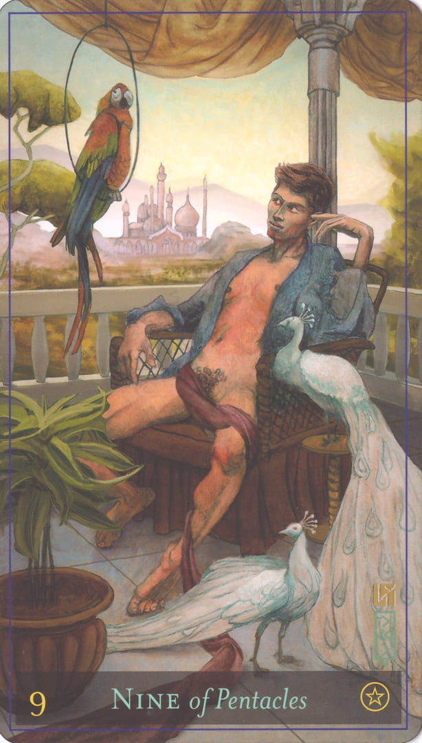 Nine of Pentacles — Divine Masculine Tarot