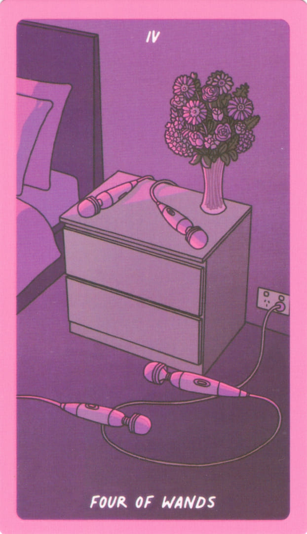 Four of Wands — Exotic Cancer Tarot