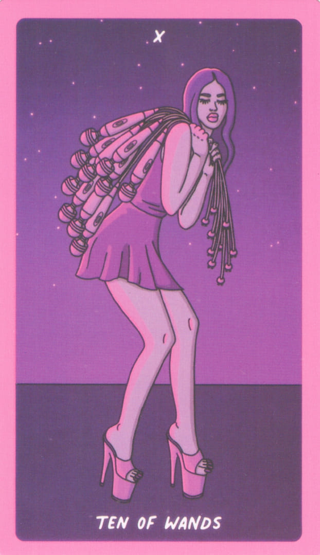 Ten of Wands — Exotic Cancer Tarot