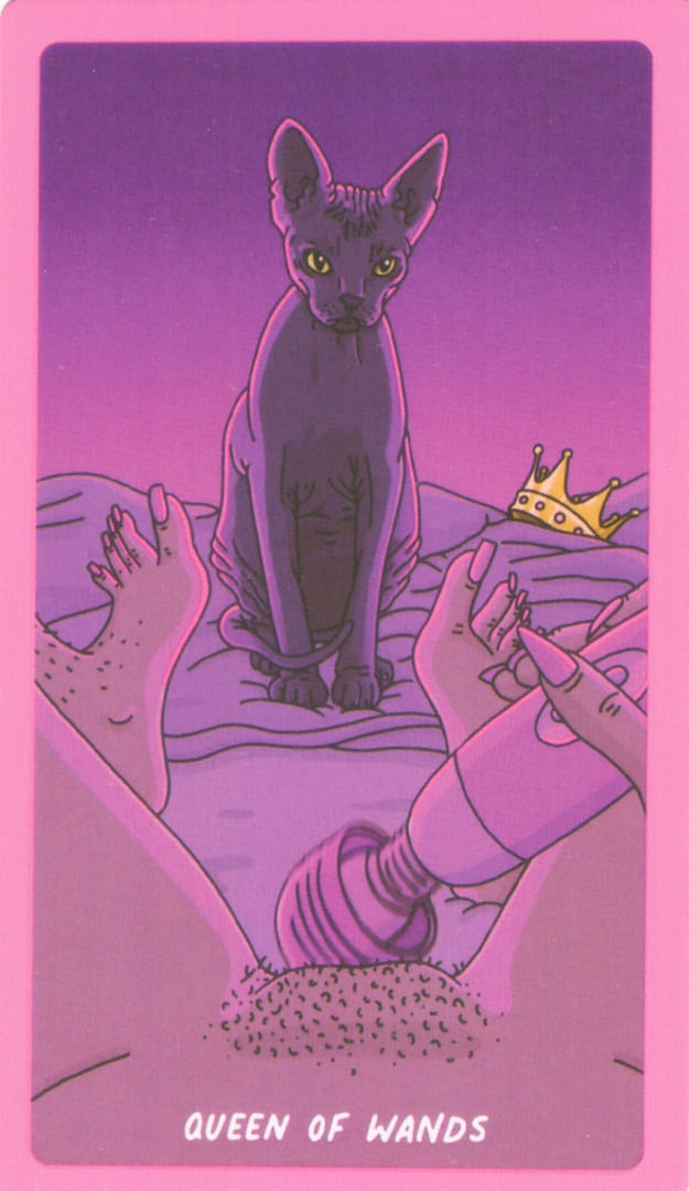 Queen of Wands — Exotic Cancer Tarot