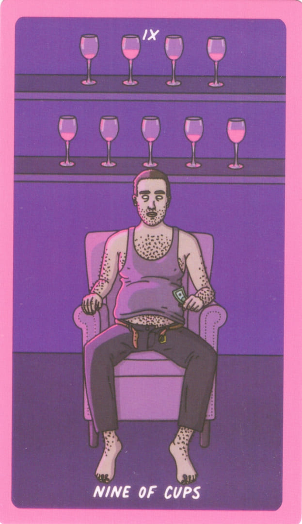 Nine of Cups — Exotic Cancer Tarot