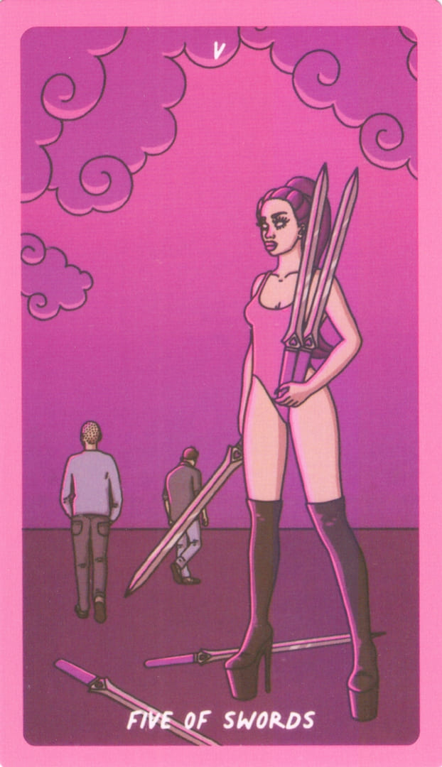 Five of Swords — Exotic Cancer Tarot