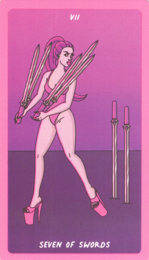 Seven of Swords — Exotic Cancer Tarot