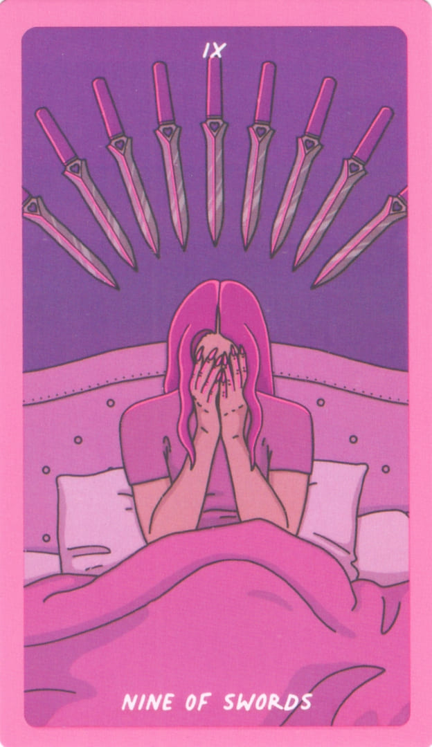 Nine of Swords — Exotic Cancer Tarot