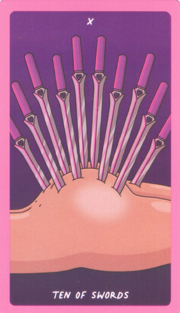 Ten of Swords — Exotic Cancer Tarot