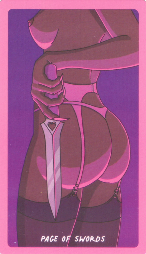 Page of Swords — Exotic Cancer Tarot