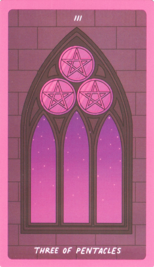 Three of Pentacles — Exotic Cancer Tarot