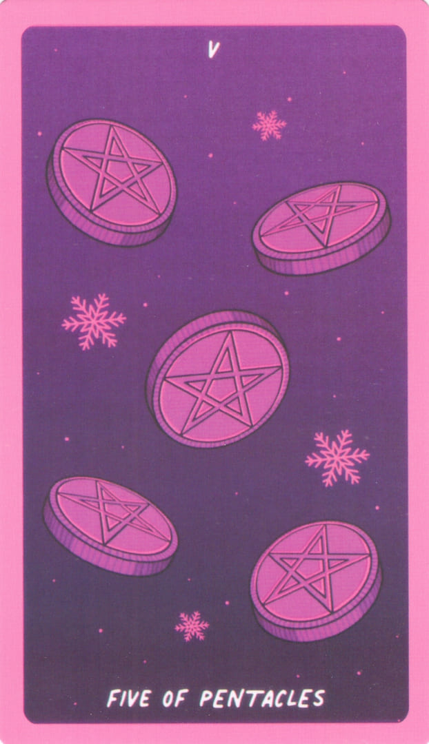 Five of Pentacles — Exotic Cancer Tarot