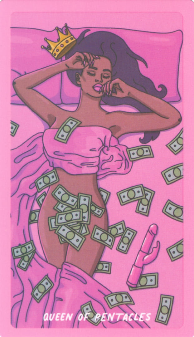 Queen of Pentacles — Exotic Cancer Tarot