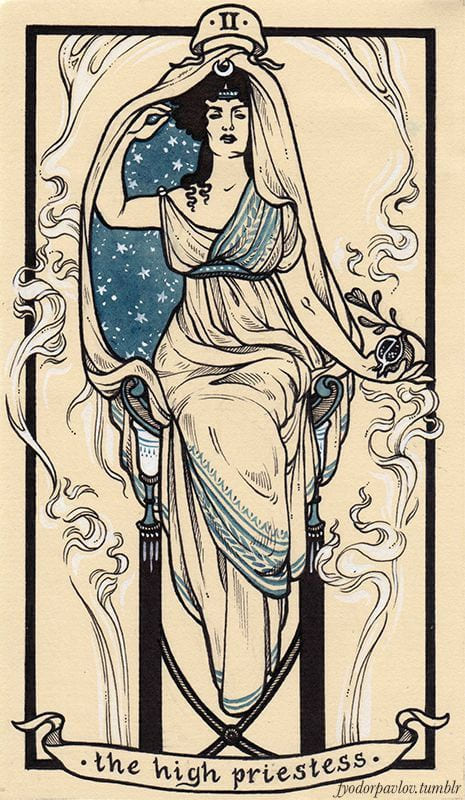 The High Priestess — Fyodor Pavlov Tarot