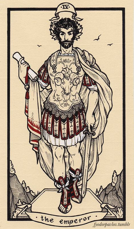 The Emperor — Fyodor Pavlov Tarot