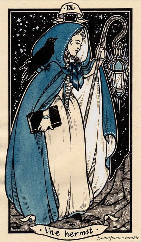 The Hermit — Fyodor Pavlov Tarot