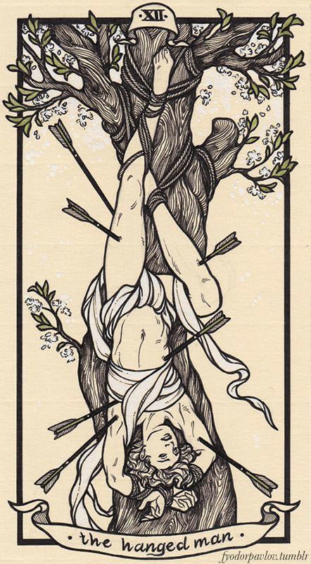 The Hanged Man — Fyodor Pavlov Tarot