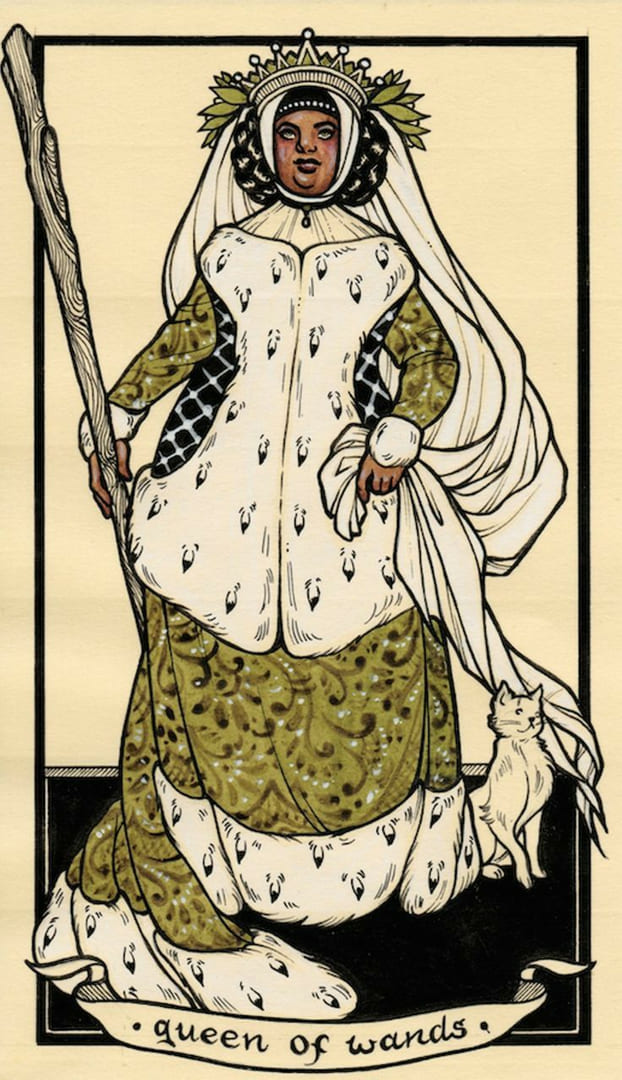 Queen of Wands — Fyodor Pavlov Tarot