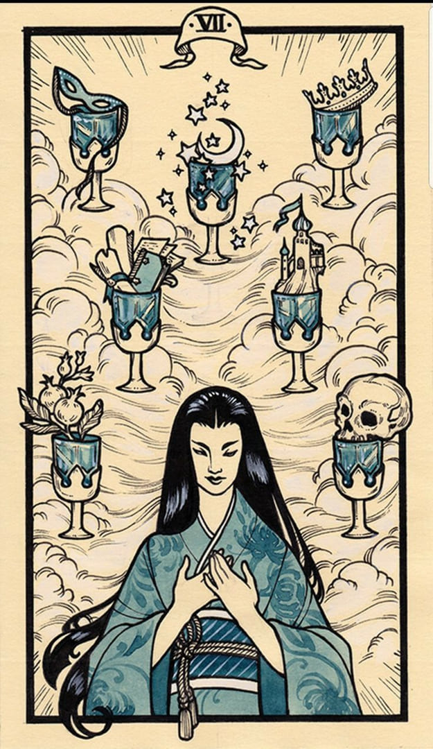 Seven of Cups — Fyodor Pavlov Tarot