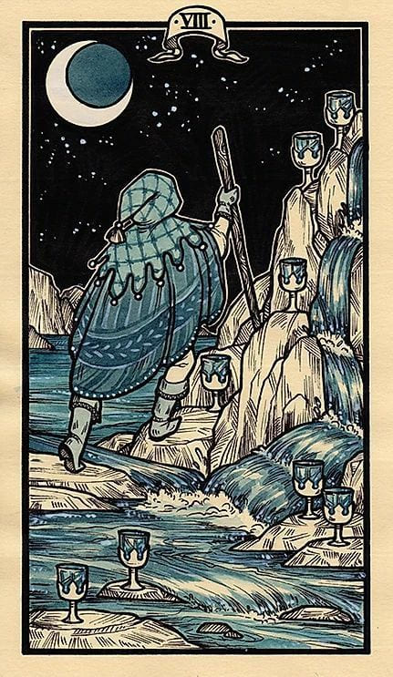 Eight of Cups — Fyodor Pavlov Tarot