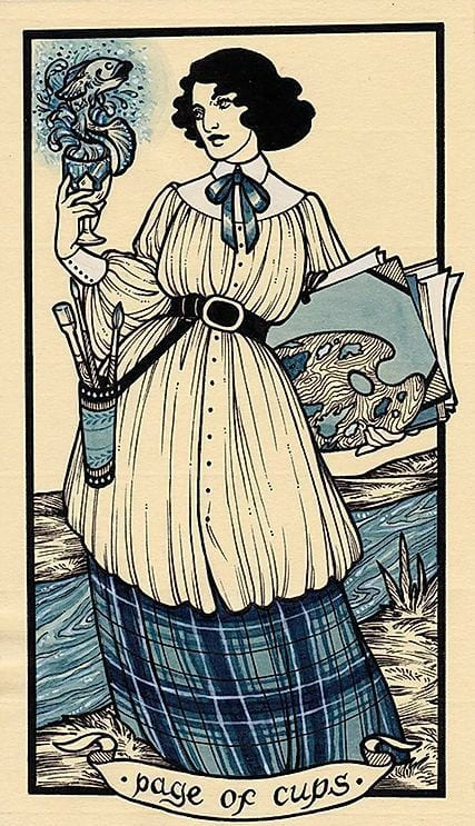 Page of Cups — Fyodor Pavlov Tarot