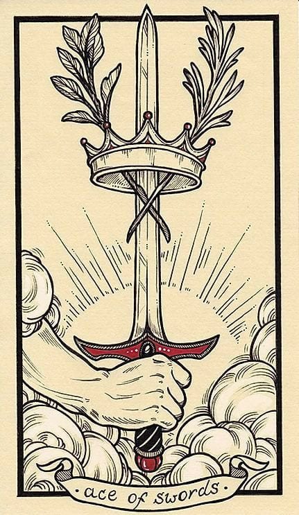 Ace of Swords — Fyodor Pavlov Tarot