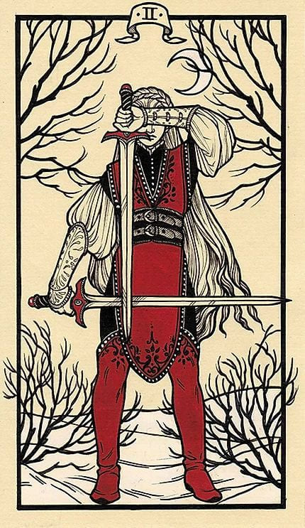 Two of Swords — Fyodor Pavlov Tarot