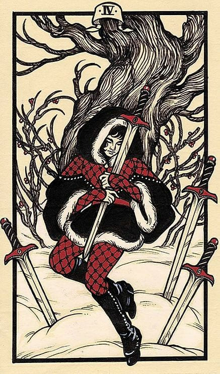 Four of Swords — Fyodor Pavlov Tarot