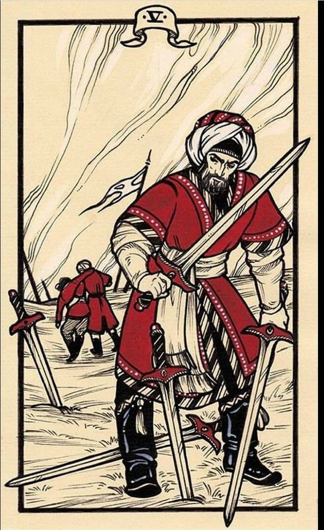 Five of Swords — Fyodor Pavlov Tarot