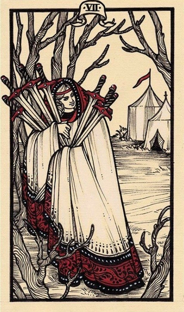Seven of Swords — Fyodor Pavlov Tarot