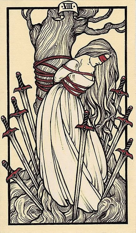 Eight of Swords — Fyodor Pavlov Tarot