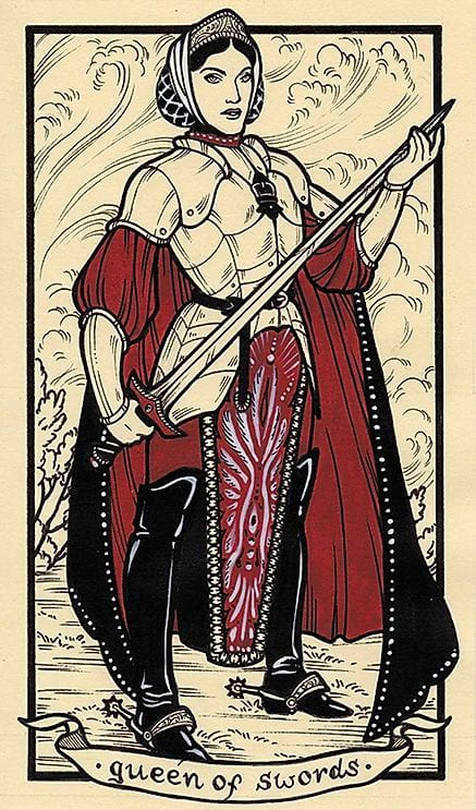 Queen of Swords — Fyodor Pavlov Tarot