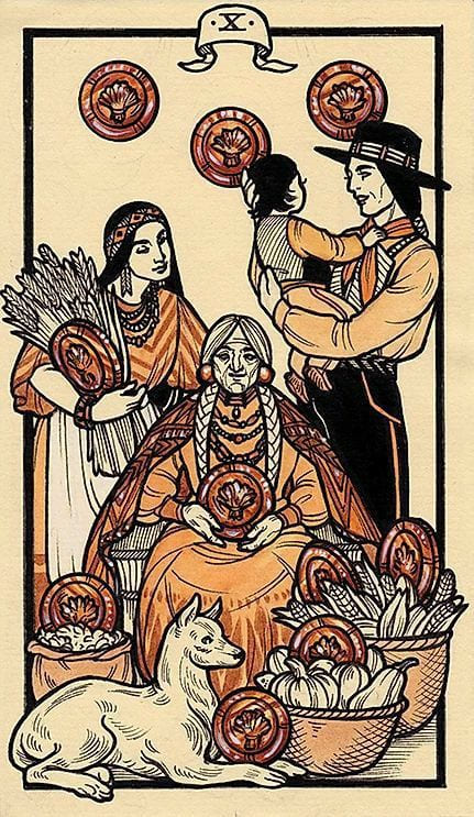 Diez de Oros — Fyodor Pavlov Tarot