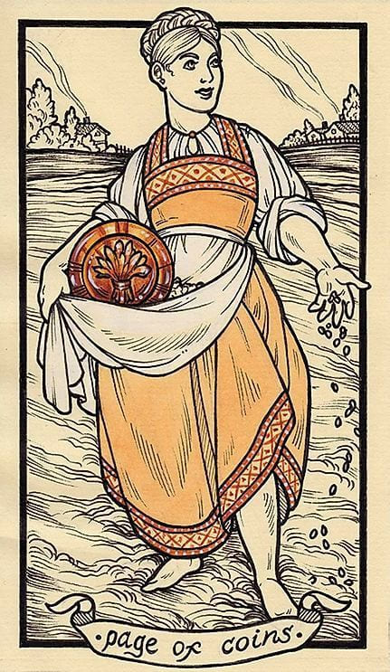 Page of Pentacles — Fyodor Pavlov Tarot
