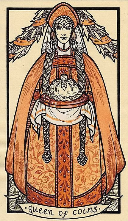 Queen of Pentacles — Fyodor Pavlov Tarot