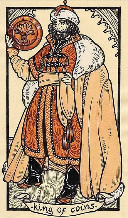 King of Pentacles — Fyodor Pavlov Tarot