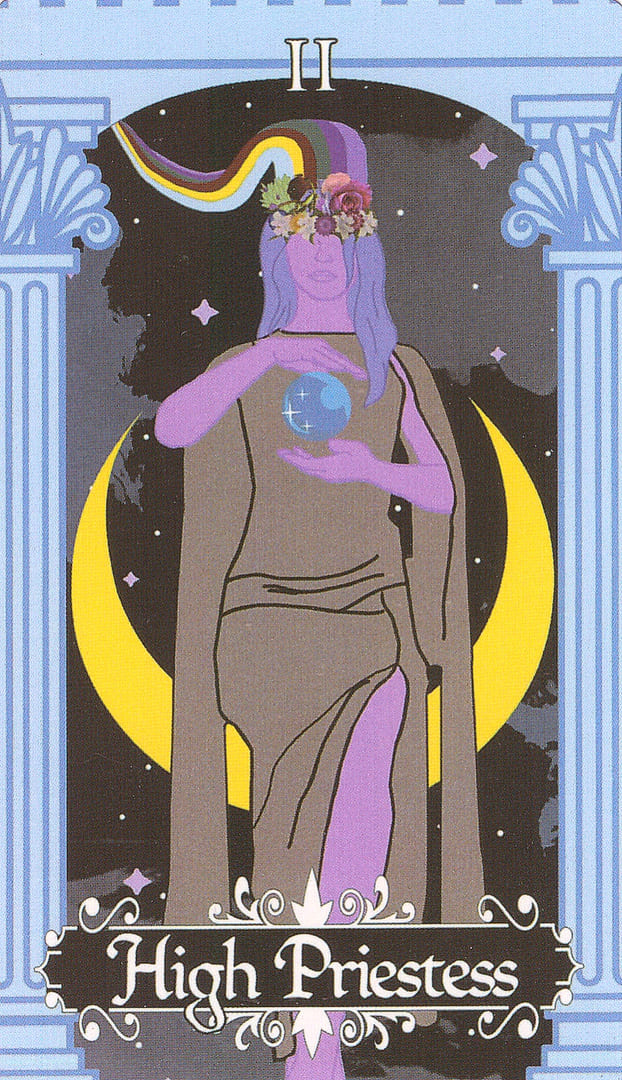 The High Priestess — The Cosmic Coven Tarot