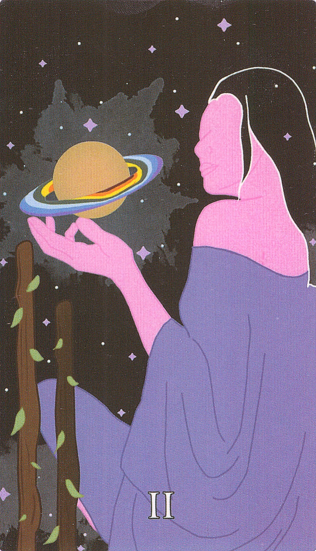 Two of Wands — The Cosmic Coven Tarot