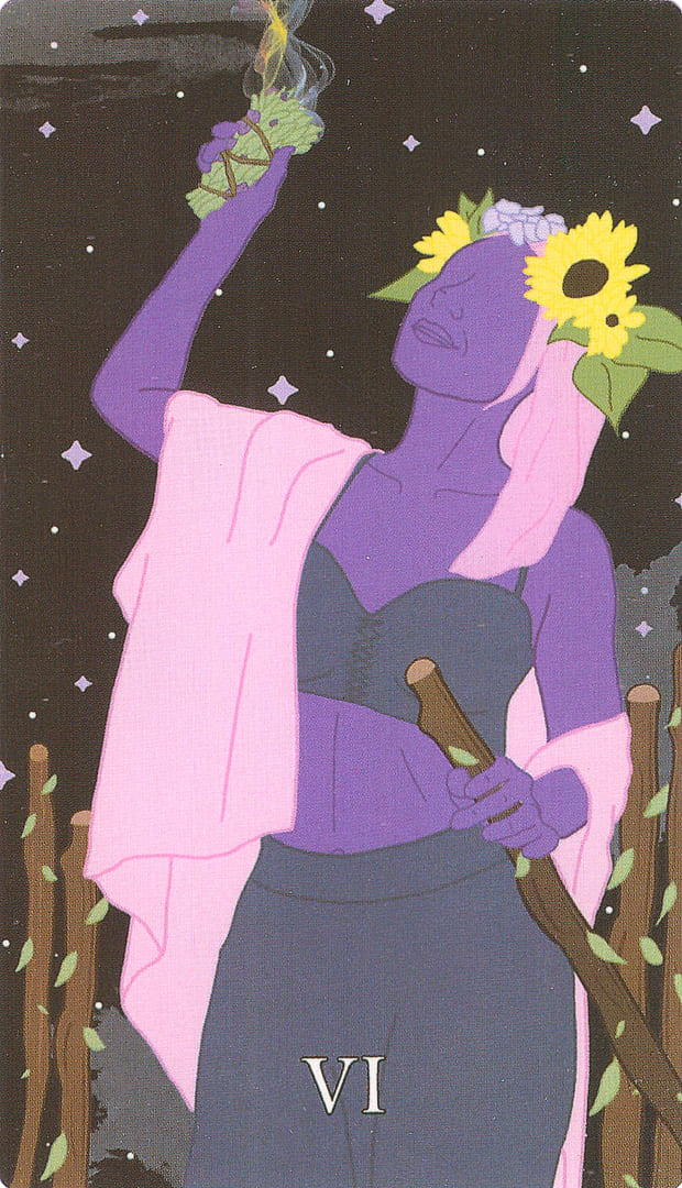 Six of Wands — The Cosmic Coven Tarot