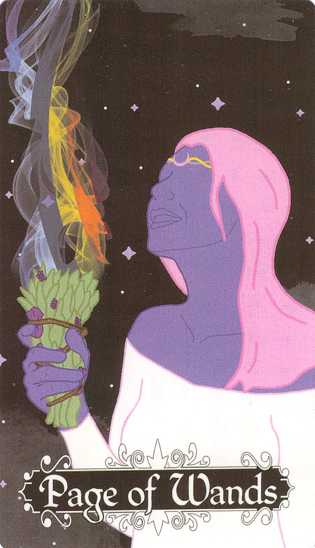 Page of Wands — The Cosmic Coven Tarot