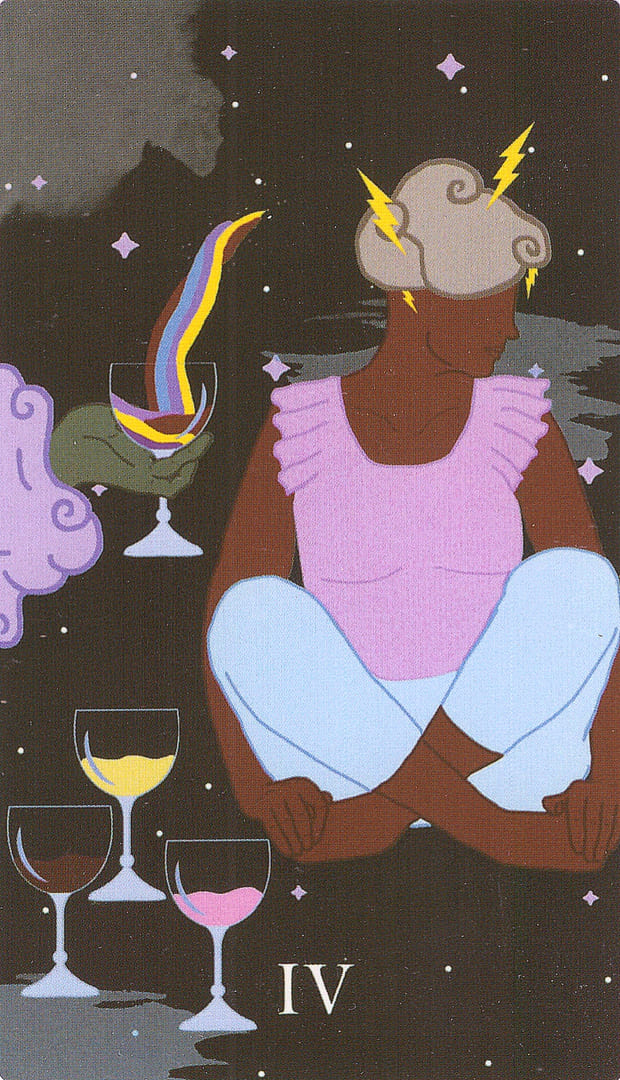 Four of Cups — The Cosmic Coven Tarot