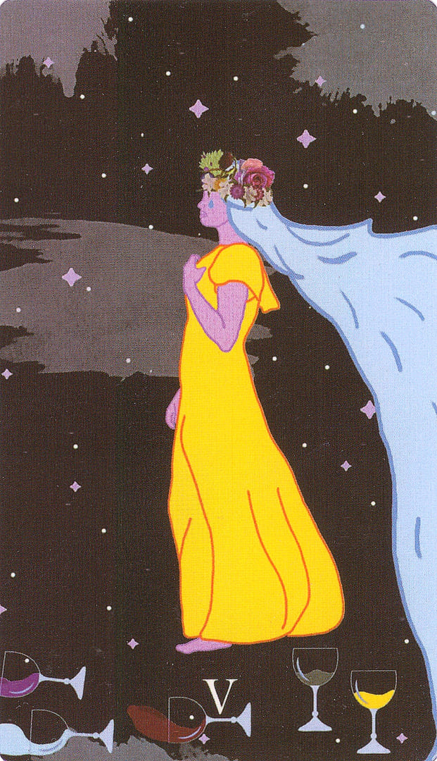 Five of Cups — The Cosmic Coven Tarot