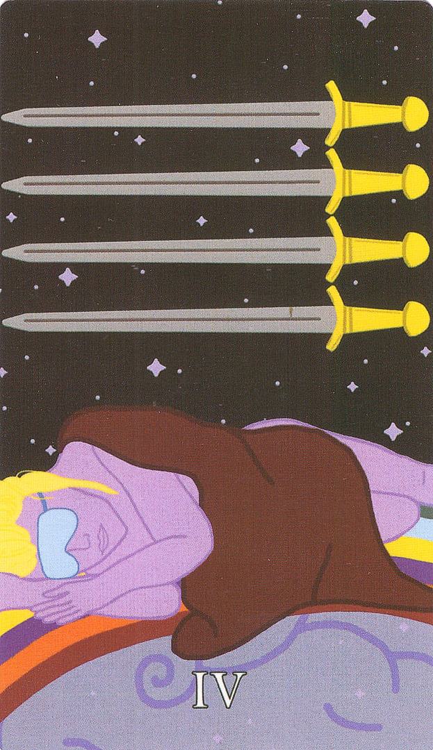 Four of Swords — The Cosmic Coven Tarot
