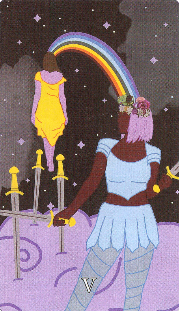 Five of Swords — The Cosmic Coven Tarot