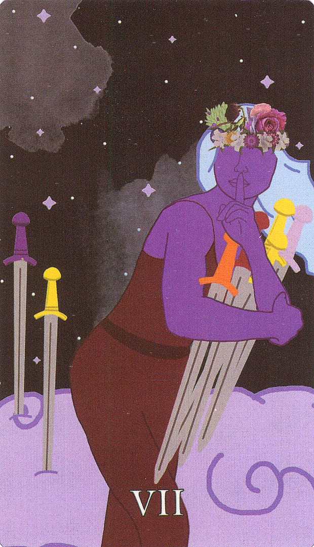 Seven of Swords — The Cosmic Coven Tarot