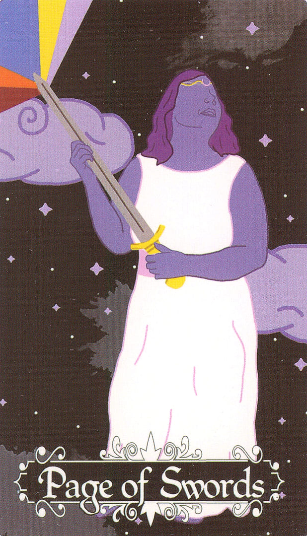 Page of Swords — The Cosmic Coven Tarot