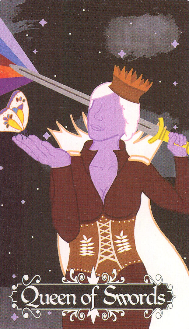 Queen of Swords — The Cosmic Coven Tarot